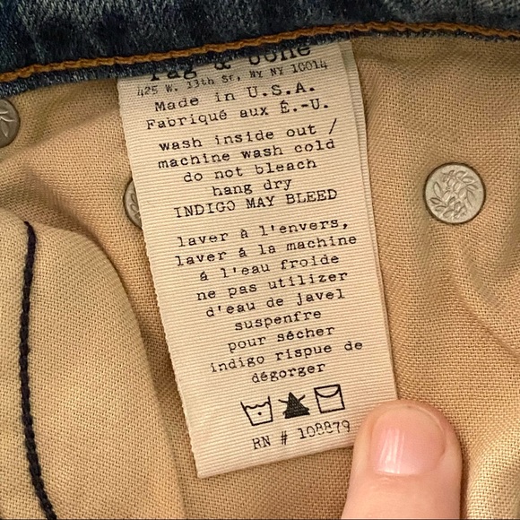 Rag & Bone Skinny Water St Jeans 26 - Picture 7 of 15